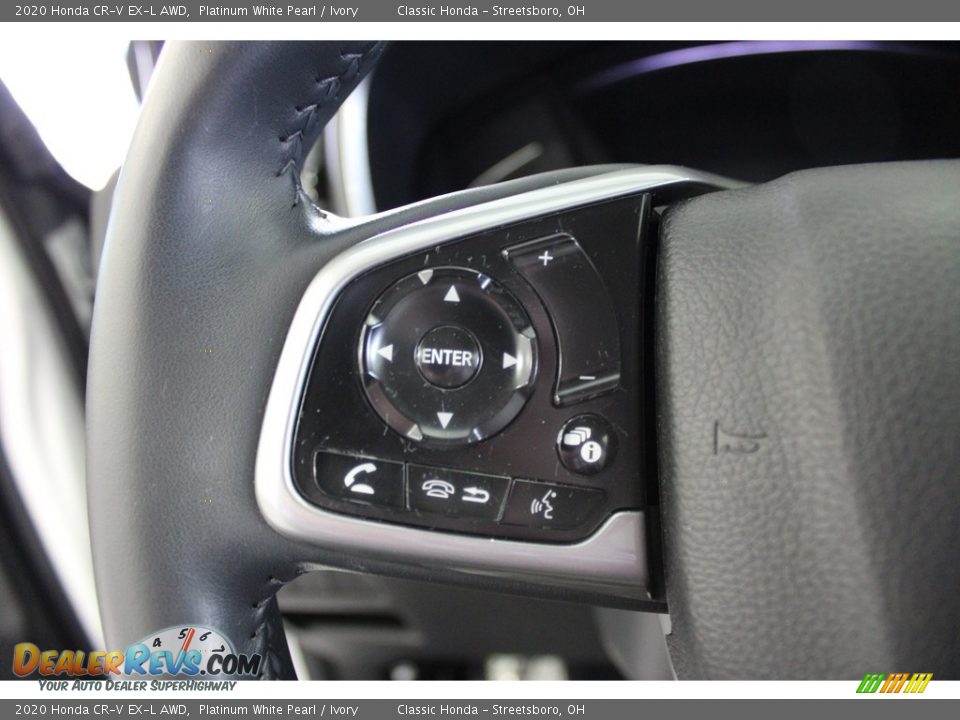 2020 Honda CR-V EX-L AWD Platinum White Pearl / Ivory Photo #19