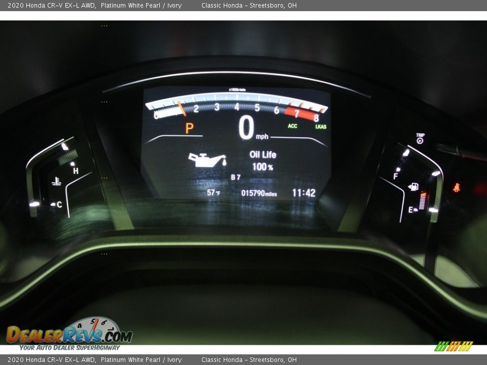 2020 Honda CR-V EX-L AWD Platinum White Pearl / Ivory Photo #22