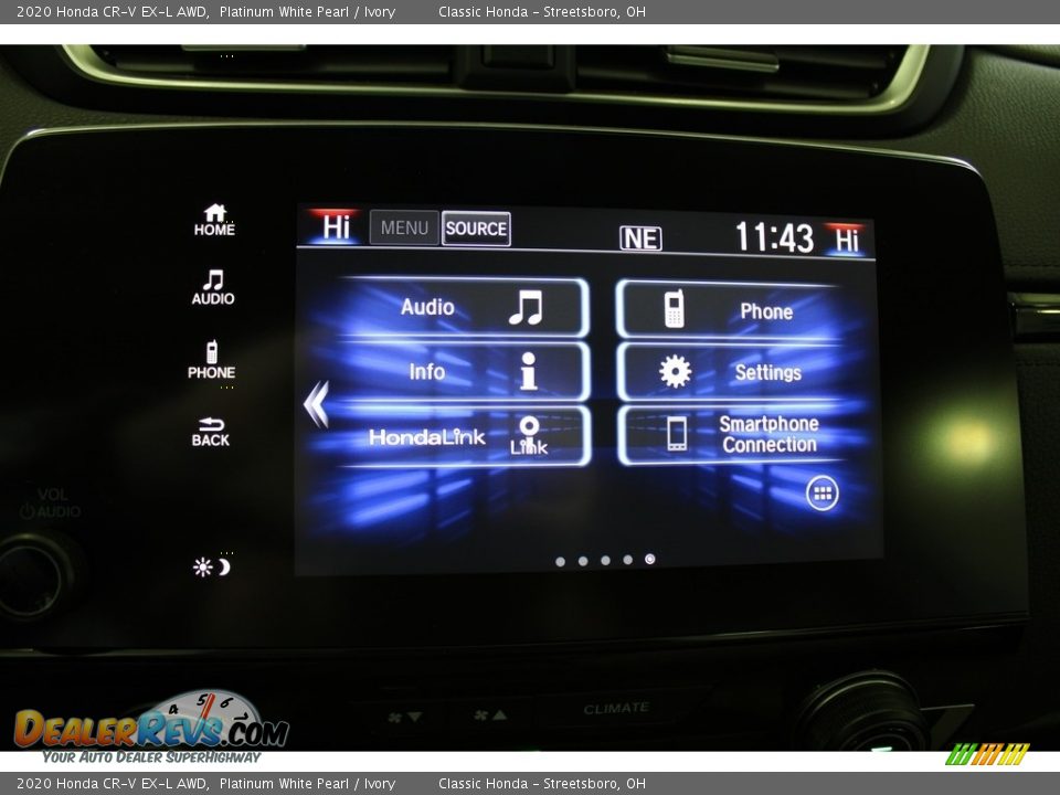 2020 Honda CR-V EX-L AWD Platinum White Pearl / Ivory Photo #24