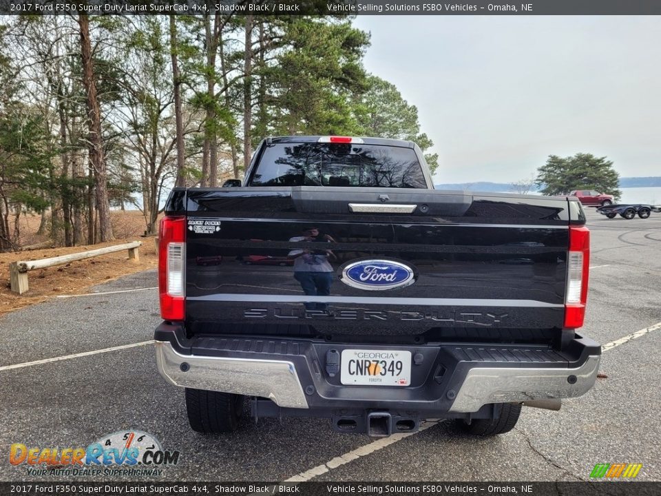 2017 Ford F350 Super Duty Lariat SuperCab 4x4 Shadow Black / Black Photo #16