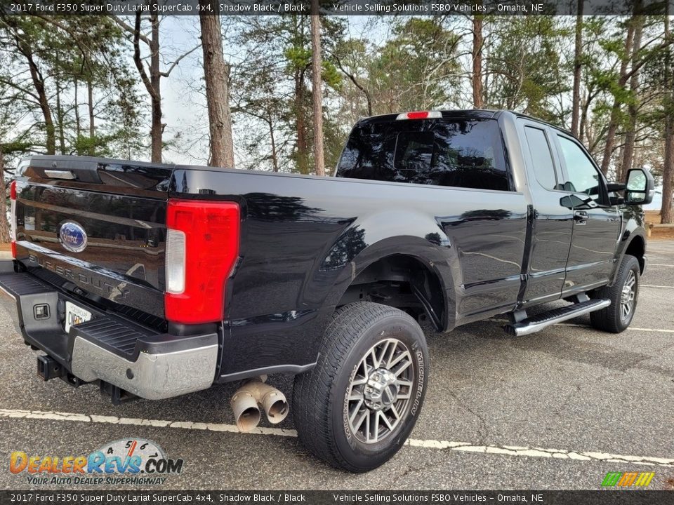 2017 Ford F350 Super Duty Lariat SuperCab 4x4 Shadow Black / Black Photo #17