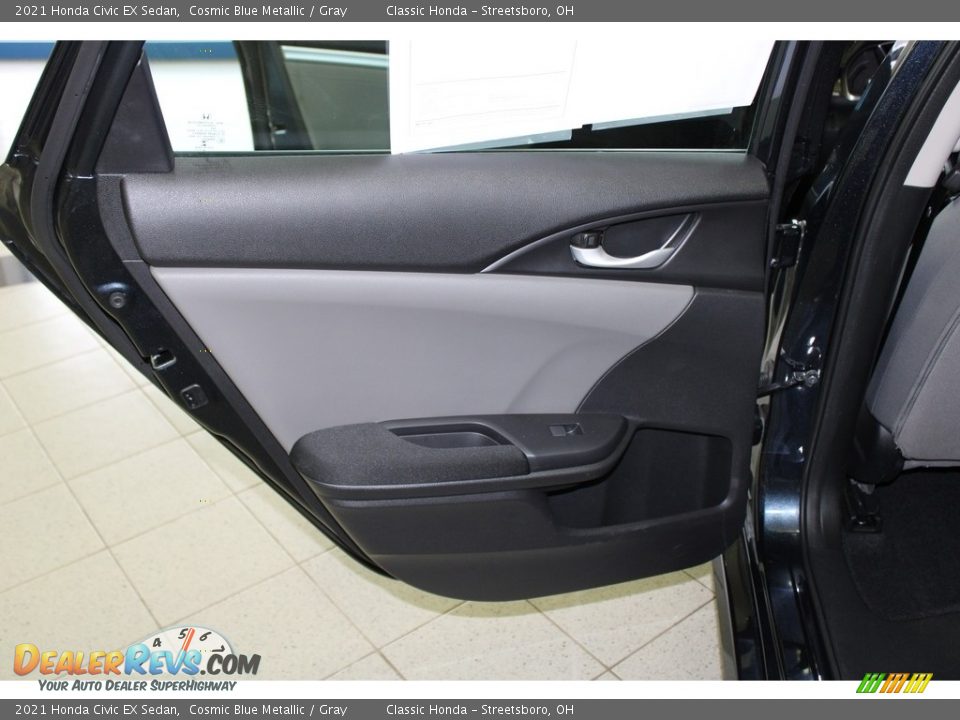 2021 Honda Civic EX Sedan Cosmic Blue Metallic / Gray Photo #23
