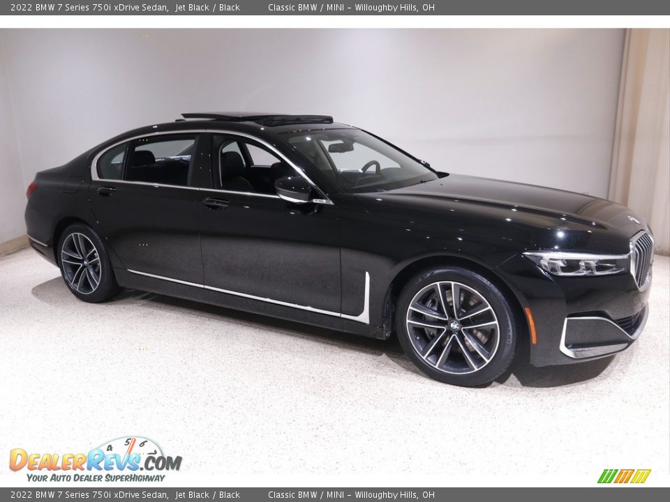 Jet Black 2022 BMW 7 Series 750i xDrive Sedan Photo #1