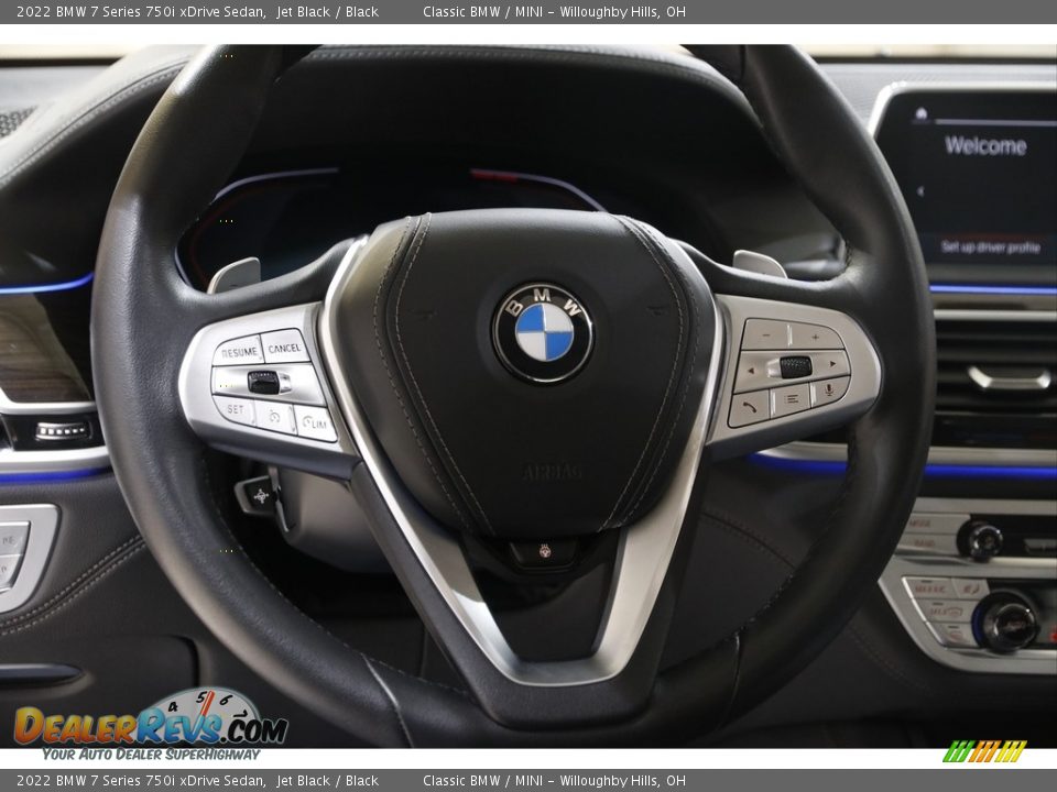 2022 BMW 7 Series 750i xDrive Sedan Steering Wheel Photo #7