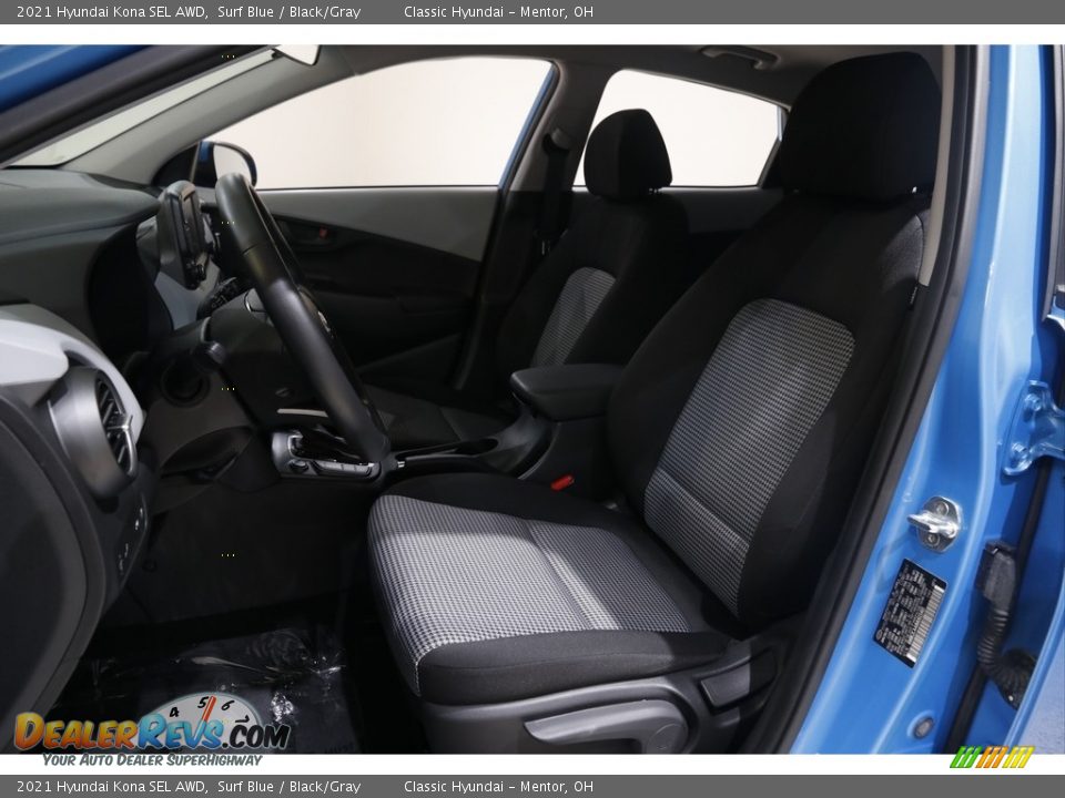2021 Hyundai Kona SEL AWD Surf Blue / Black/Gray Photo #5