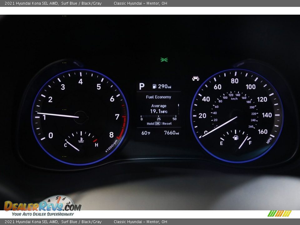 2021 Hyundai Kona SEL AWD Gauges Photo #8