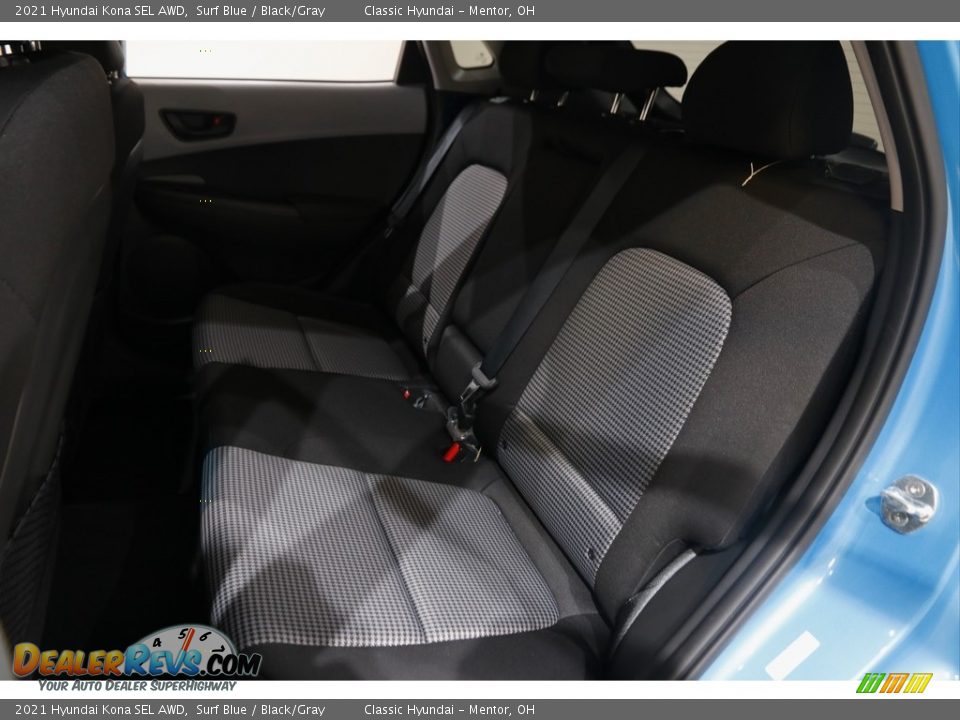 Rear Seat of 2021 Hyundai Kona SEL AWD Photo #16