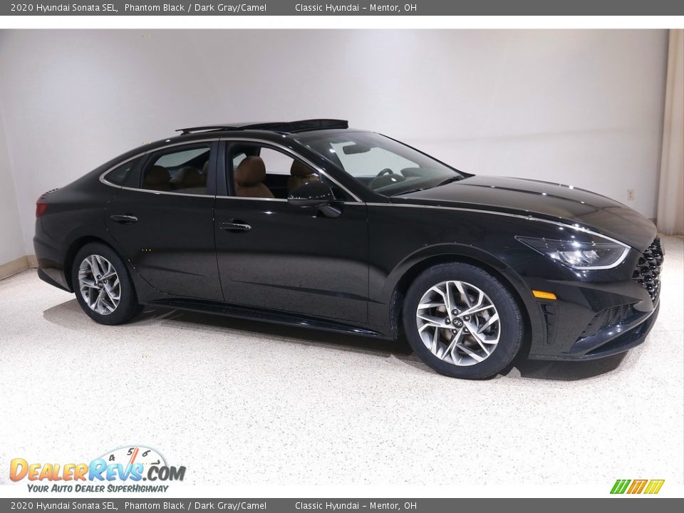 2020 Hyundai Sonata SEL Phantom Black / Dark Gray/Camel Photo #1