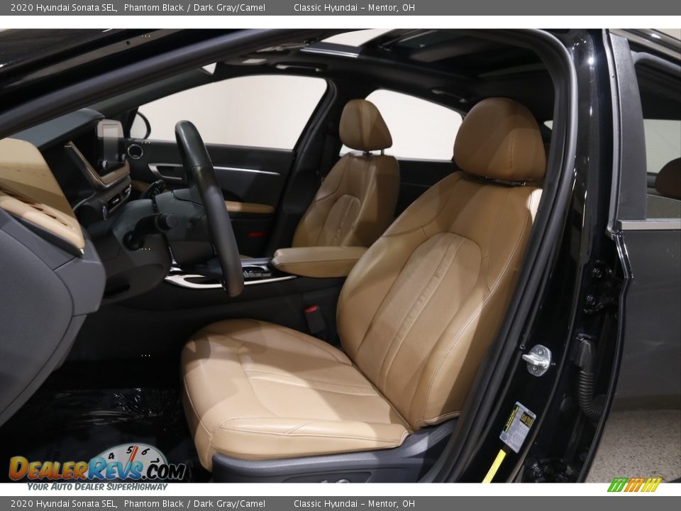 2020 Hyundai Sonata SEL Phantom Black / Dark Gray/Camel Photo #5