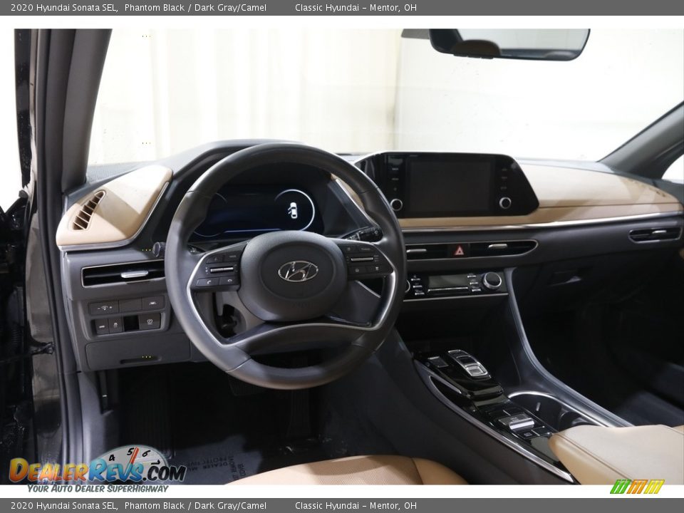 2020 Hyundai Sonata SEL Phantom Black / Dark Gray/Camel Photo #6
