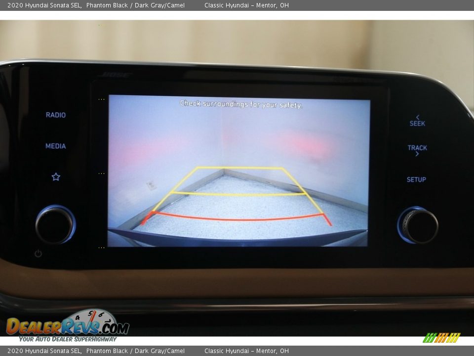 2020 Hyundai Sonata SEL Phantom Black / Dark Gray/Camel Photo #12