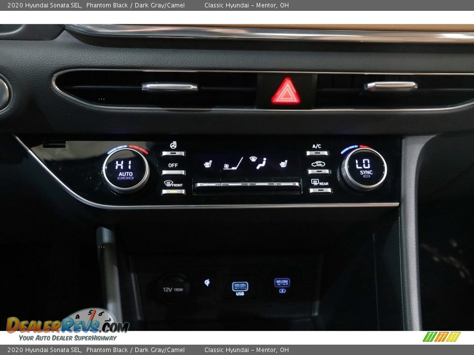 2020 Hyundai Sonata SEL Phantom Black / Dark Gray/Camel Photo #13