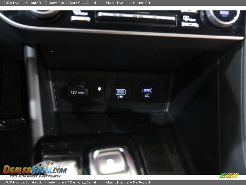 2020 Hyundai Sonata SEL Phantom Black / Dark Gray/Camel Photo #14