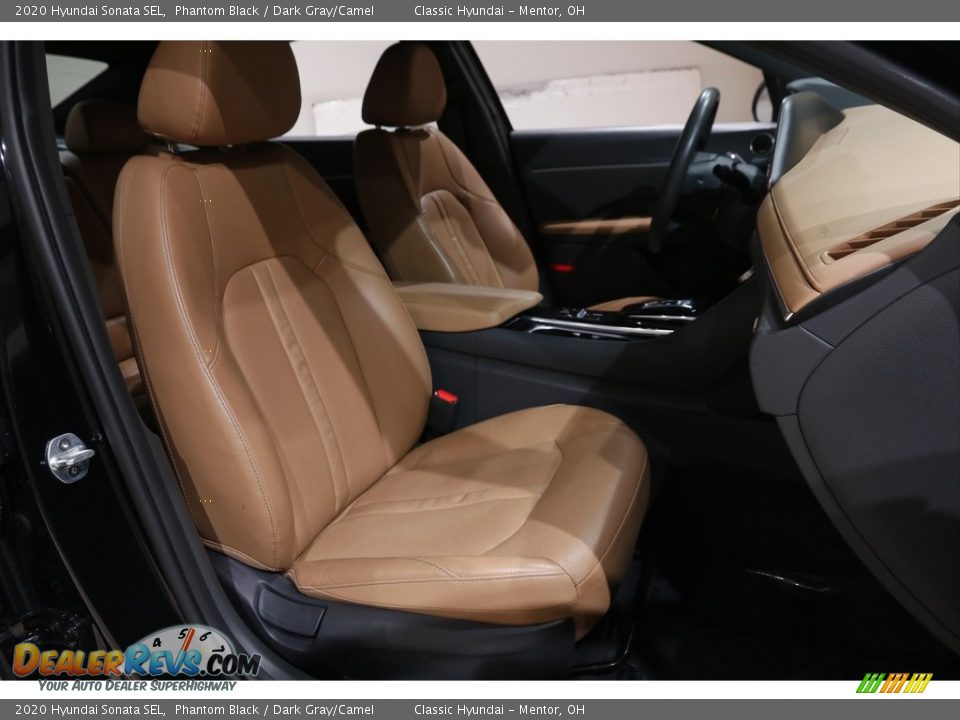 2020 Hyundai Sonata SEL Phantom Black / Dark Gray/Camel Photo #16