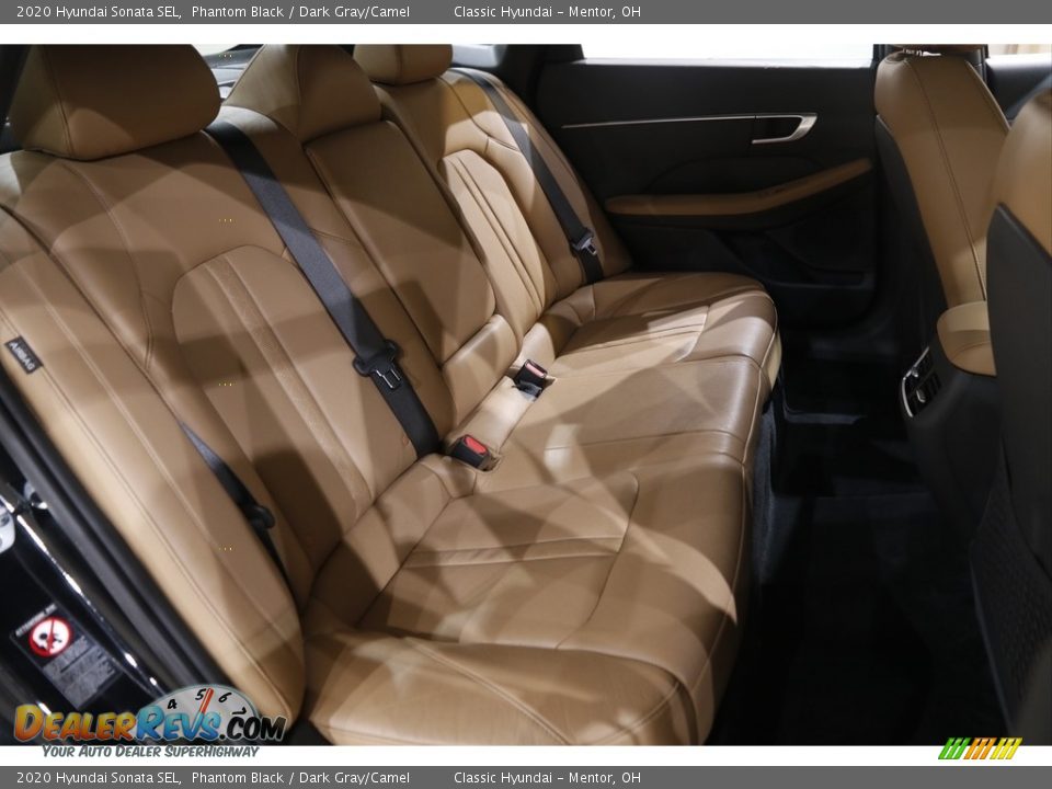 2020 Hyundai Sonata SEL Phantom Black / Dark Gray/Camel Photo #17