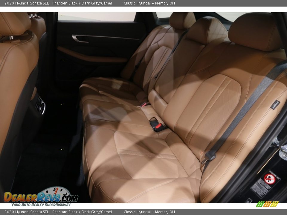 2020 Hyundai Sonata SEL Phantom Black / Dark Gray/Camel Photo #18