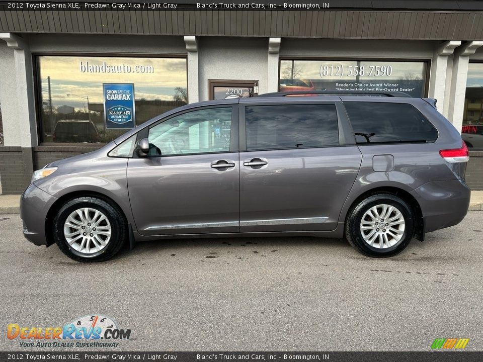 2012 Toyota Sienna XLE Predawn Gray Mica / Light Gray Photo #1