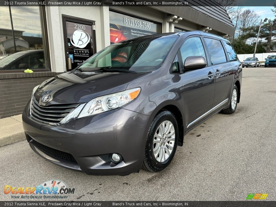 2012 Toyota Sienna XLE Predawn Gray Mica / Light Gray Photo #2