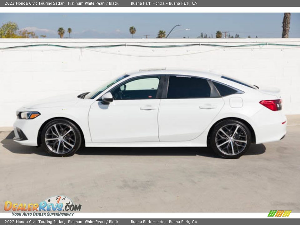 2022 Honda Civic Touring Sedan Platinum White Pearl / Black Photo #8