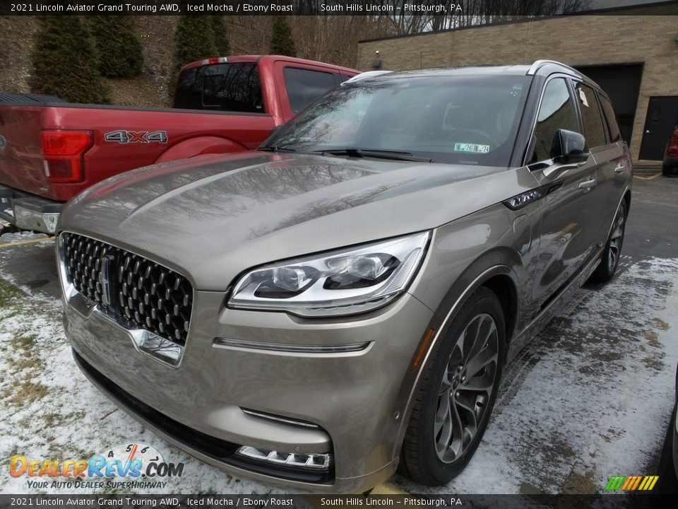 Front 3/4 View of 2021 Lincoln Aviator Grand Touring AWD Photo #1