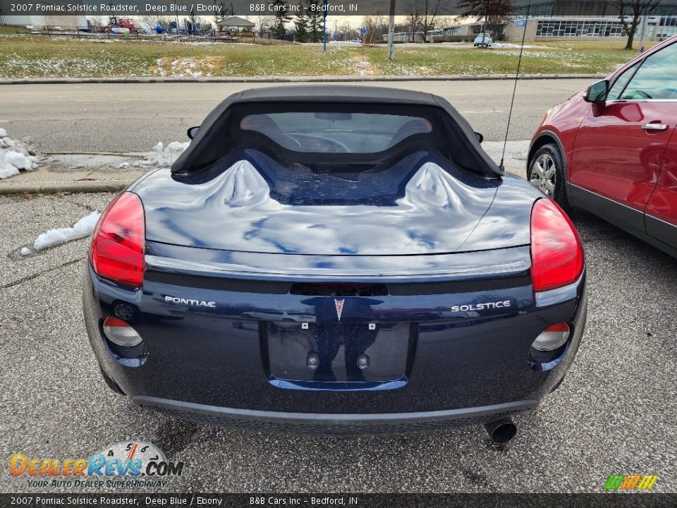 2007 Pontiac Solstice Roadster Deep Blue / Ebony Photo #3