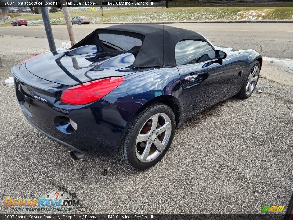 2007 Pontiac Solstice Roadster Deep Blue / Ebony Photo #4