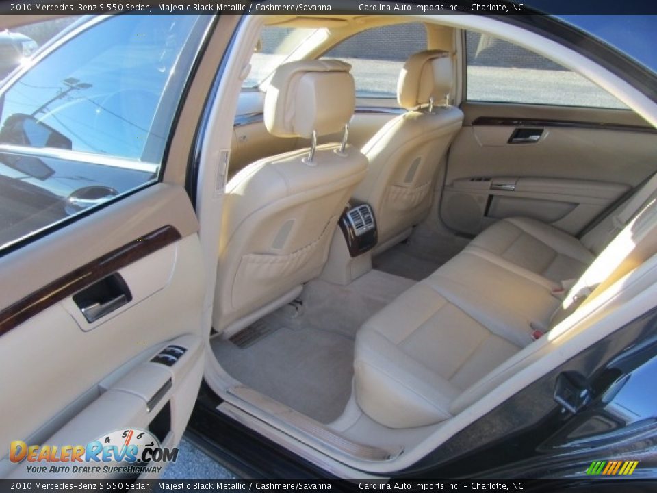 2010 Mercedes-Benz S 550 Sedan Majestic Black Metallic / Cashmere/Savanna Photo #20