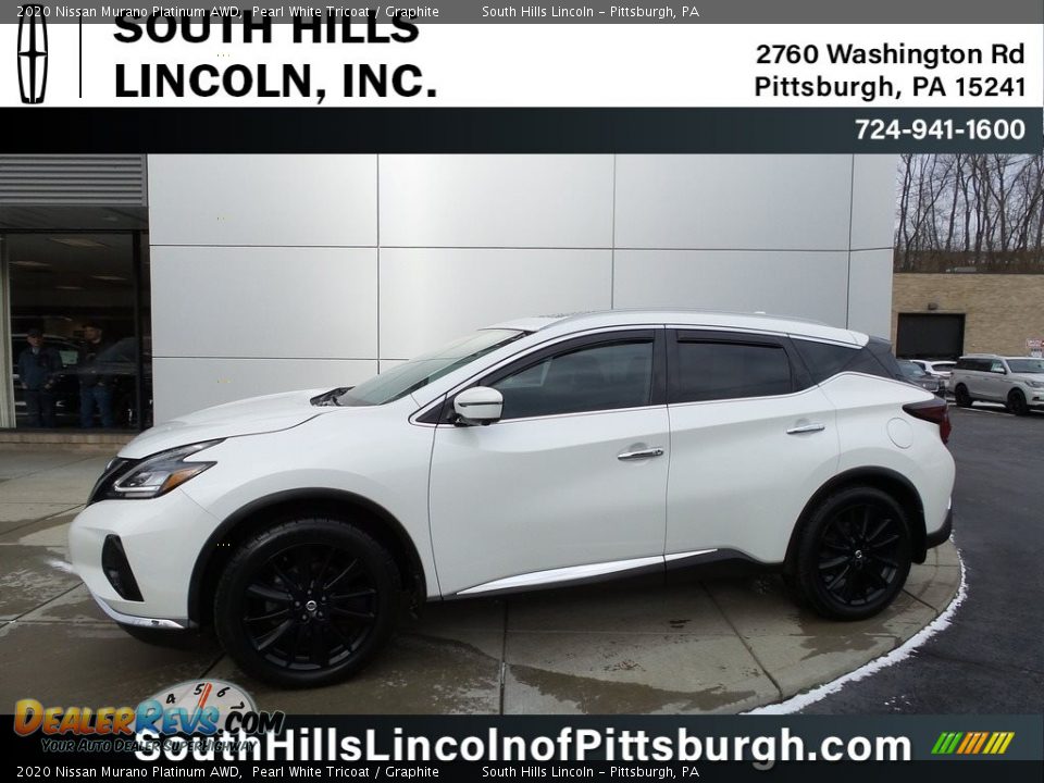 2020 Nissan Murano Platinum AWD Pearl White Tricoat / Graphite Photo #1