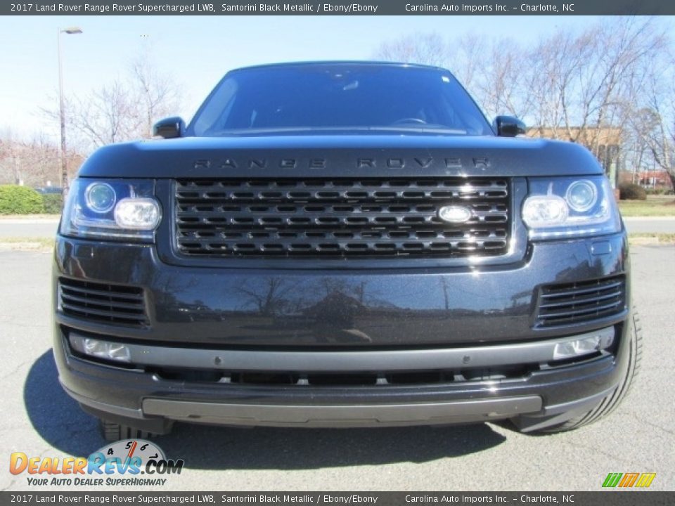 2017 Land Rover Range Rover Supercharged LWB Santorini Black Metallic / Ebony/Ebony Photo #4