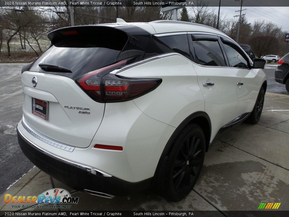 2020 Nissan Murano Platinum AWD Pearl White Tricoat / Graphite Photo #5