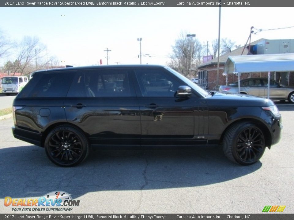 2017 Land Rover Range Rover Supercharged LWB Santorini Black Metallic / Ebony/Ebony Photo #11