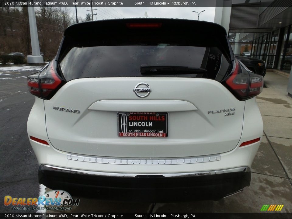 2020 Nissan Murano Platinum AWD Pearl White Tricoat / Graphite Photo #10