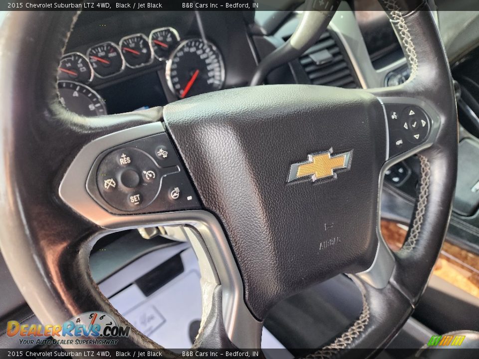 2015 Chevrolet Suburban LTZ 4WD Black / Jet Black Photo #10