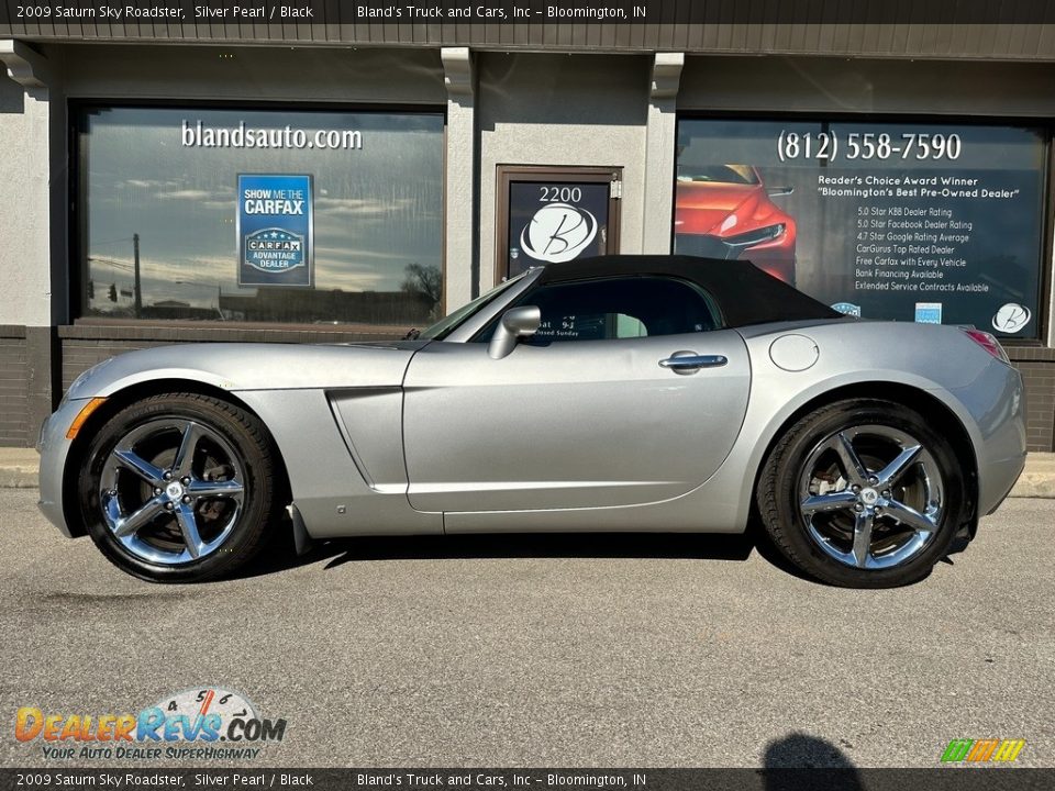 2009 Saturn Sky Roadster Silver Pearl / Black Photo #2