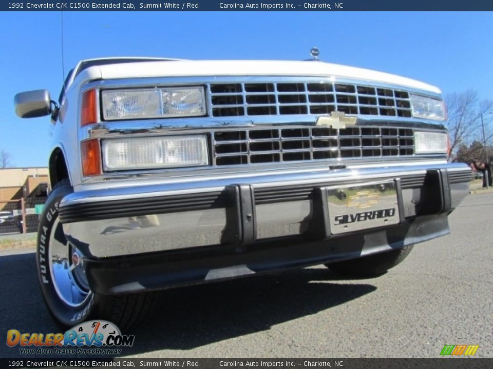 1992 Chevrolet C/K C1500 Extended Cab Summit White / Red Photo #2