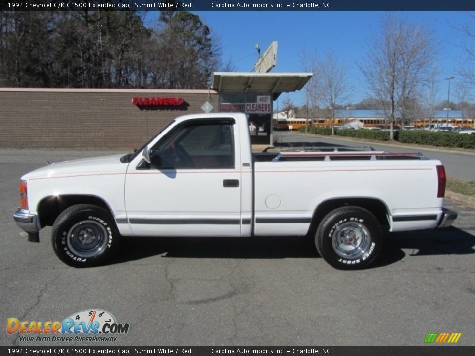 Summit White 1992 Chevrolet C/K C1500 Extended Cab Photo #7