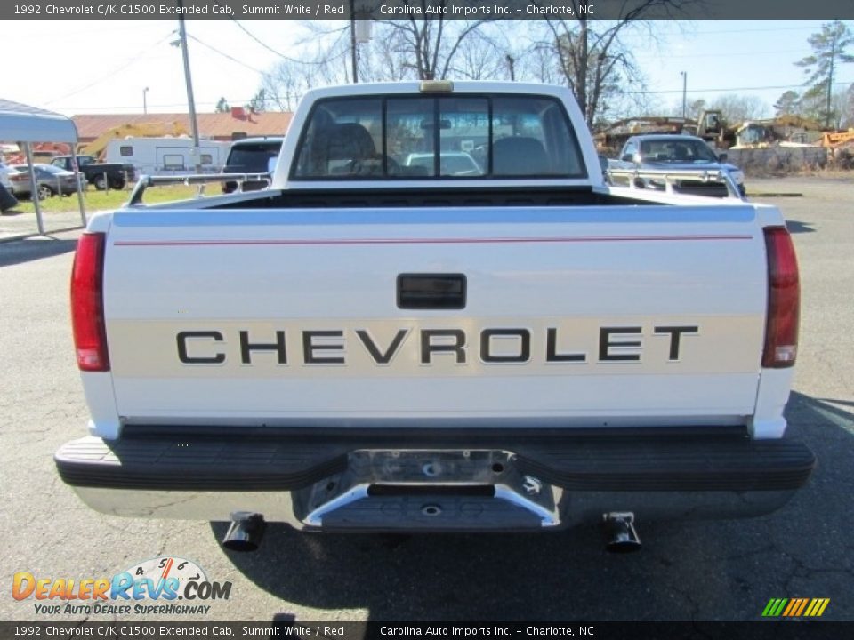 Summit White 1992 Chevrolet C/K C1500 Extended Cab Photo #9