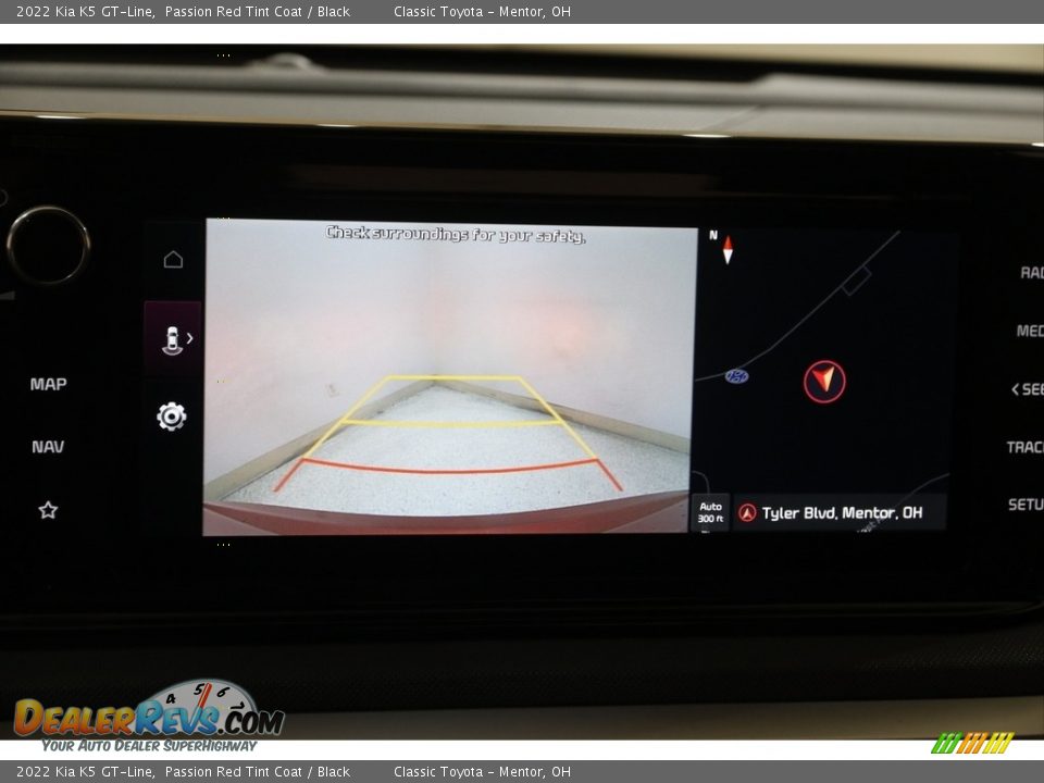 2022 Kia K5 GT-Line Passion Red Tint Coat / Black Photo #13