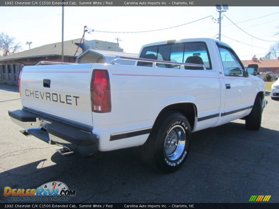 Summit White 1992 Chevrolet C/K C1500 Extended Cab Photo #10