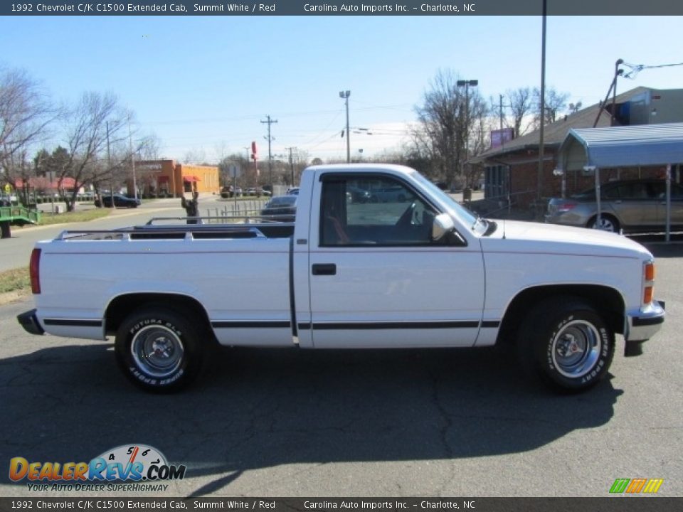 Summit White 1992 Chevrolet C/K C1500 Extended Cab Photo #11