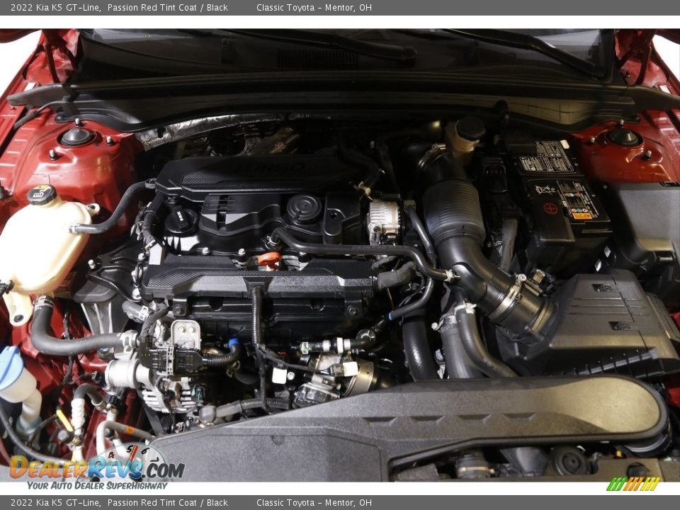 2022 Kia K5 GT-Line Passion Red Tint Coat / Black Photo #20