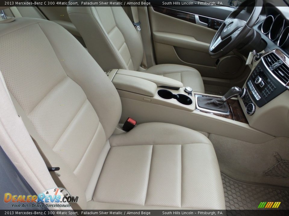 2013 Mercedes-Benz C 300 4Matic Sport Palladium Silver Metallic / Almond Beige Photo #11