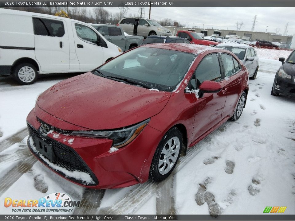 2020 Toyota Corolla LE Barcelona Red Metallic / Light Gray Photo #1