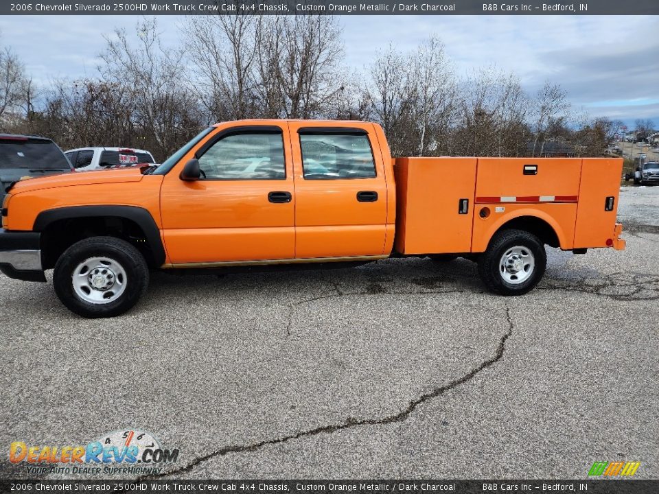 Custom Orange Metallic 2006 Chevrolet Silverado 2500HD Work Truck Crew Cab 4x4 Chassis Photo #1