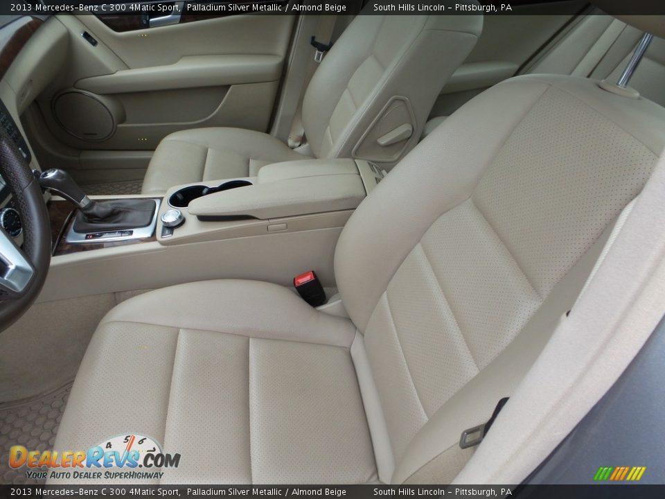 2013 Mercedes-Benz C 300 4Matic Sport Palladium Silver Metallic / Almond Beige Photo #15