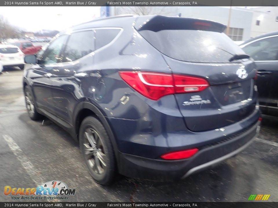 2014 Hyundai Santa Fe Sport AWD Marlin Blue / Gray Photo #2