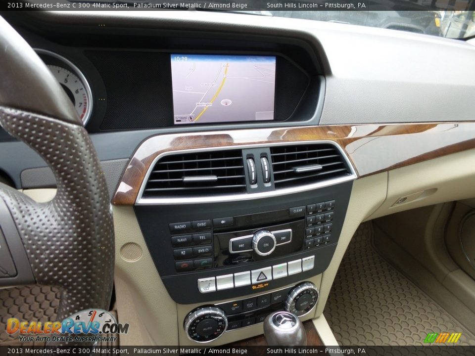 2013 Mercedes-Benz C 300 4Matic Sport Palladium Silver Metallic / Almond Beige Photo #22