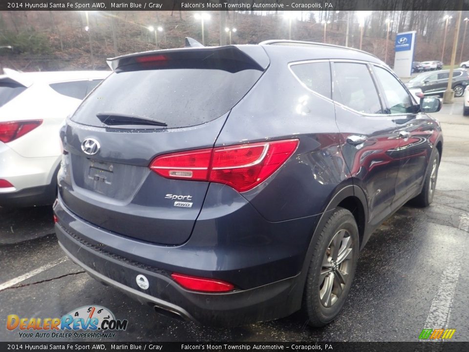 2014 Hyundai Santa Fe Sport AWD Marlin Blue / Gray Photo #4