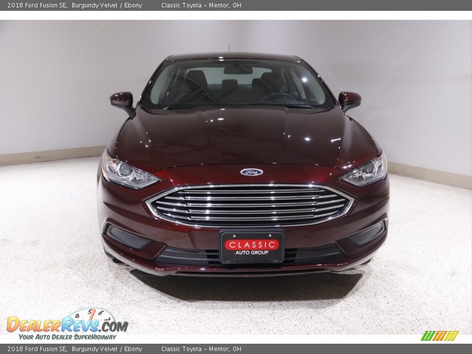2018 Ford Fusion SE Burgundy Velvet / Ebony Photo #2