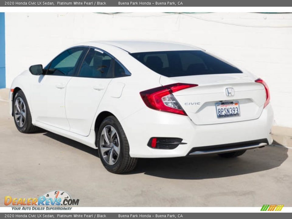 2020 Honda Civic LX Sedan Platinum White Pearl / Black Photo #2